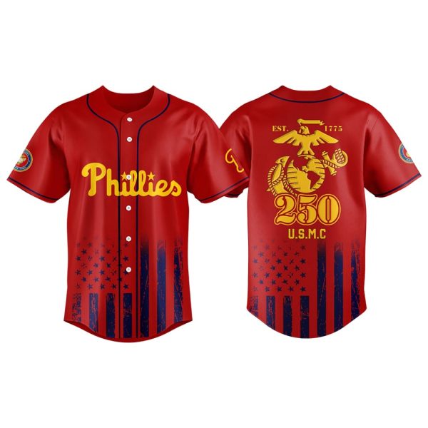 Phillies 250th US Marine Corps Birthday Jersey 2025