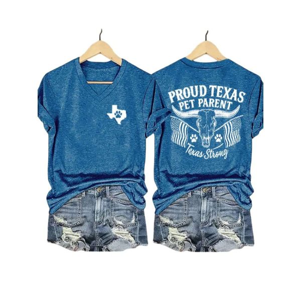 Proud Texas Pet Parent Texas Strong Two-Sided Shirt