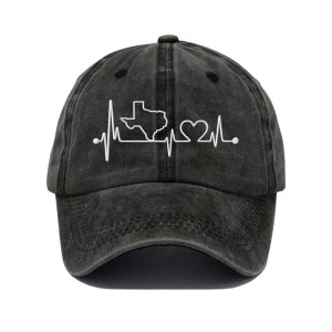 Texas Love Heartbeat Baseball Cap