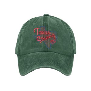 Retro Texas Strong Print Baseball Cap2