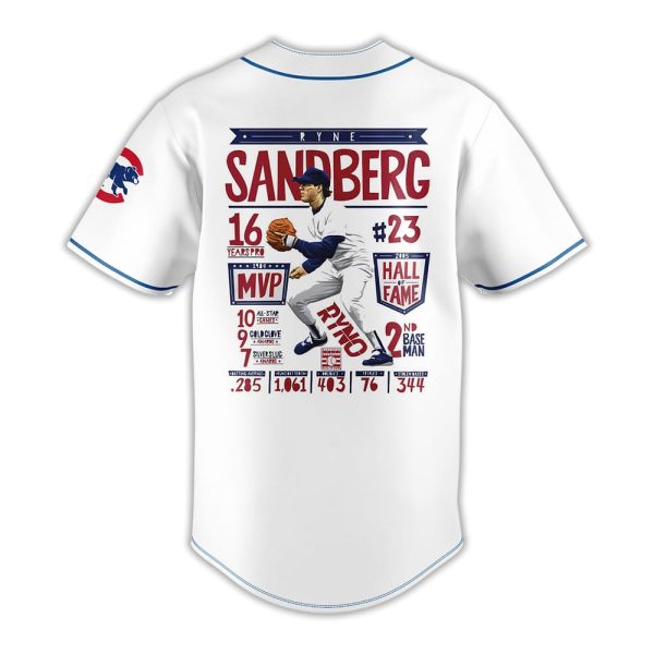RIP Ryne Sandberg True Cubs Legend 1959-2025 Baseball Jersey