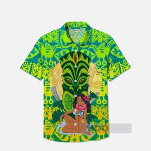 Tribal Patterns Tiki And Beauty Hawaiian Shirt