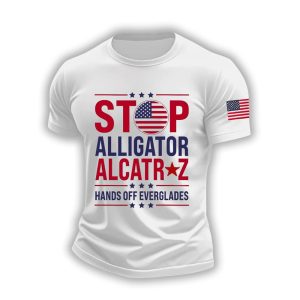 Stop Alligator Alcatraz Hands Off Everglades American Shirt