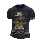 Ready To Serve Alligator Alcatraz Barbed Wire 3D Shirt