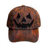 Retro Pumpkin Face Print Casual Unisex Hat