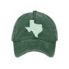 Retro Texas Strong Green Bow Print Baseball Cap