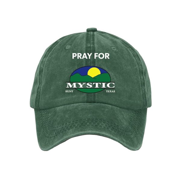 Retro Texas Strong Pray For Mystic Hunt Texas Print Baseball Cap