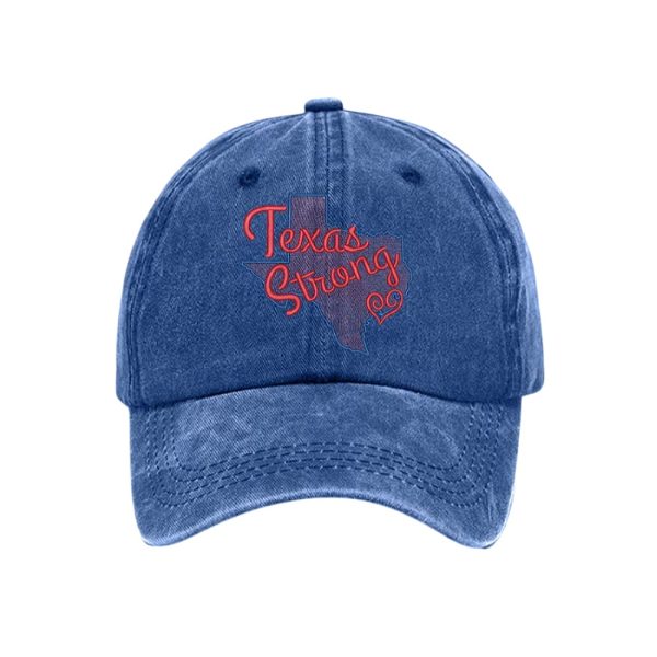 Retro Texas Strong Print Baseball Cap