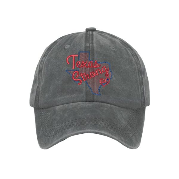 Retro Texas Strong Print Baseball Cap