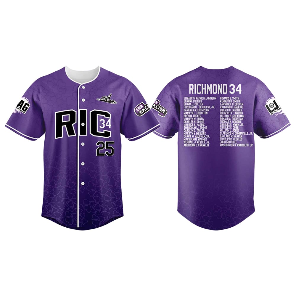 Richmond Flying Squirrels Honoring The Richmond 34 Baseball Jersey 2025 Richmond Flying Squirrels Honoring The Richmond 34 Baseball Jersey 2025