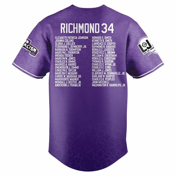 Richmond Flying Squirrels Honoring The Richmond 34 Baseball Jersey 2025