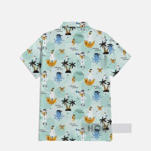 Captain And Pirate Cartoon Adventure Elements Hawaiian Shirt1