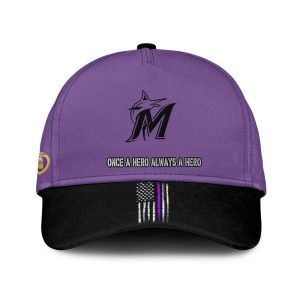 2025 Marlins Purple Heart Day Jersey1