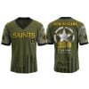 Saints US ARMY 250th Birthday Celebration Football Jersey 2025