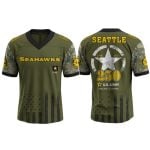 Seahawks US ARMY 250th Birthday Celebration Football Jersey 2025