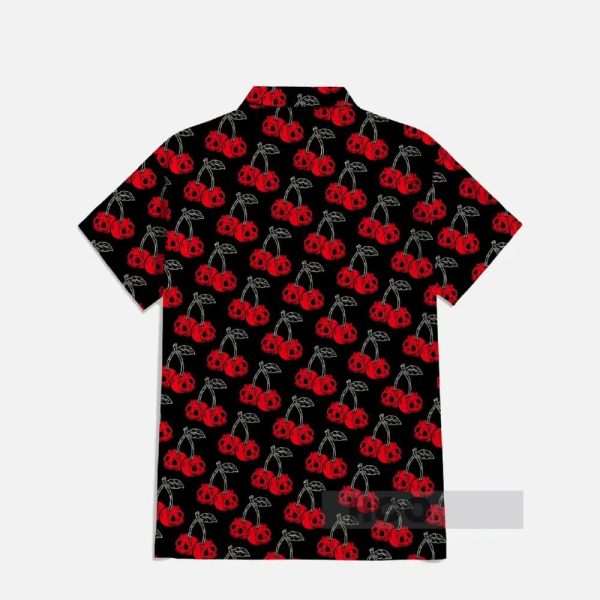 Skull Cherries Hawaiian Shirt