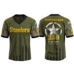 Steelers US ARMY 250th Birthday Celebration Football Jersey 2025