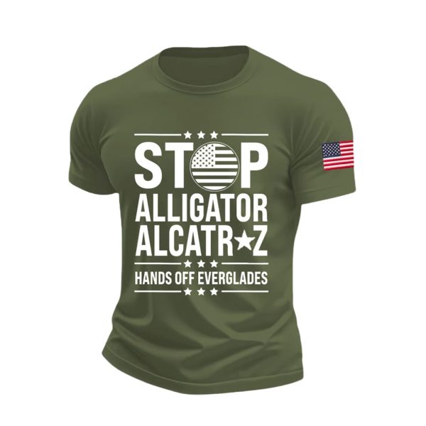 Stop Alligator Alcatraz Hands Off Everglades American Shirt
