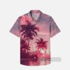 Summer Holiday Pink And Purple Beach Sunset Hawaiian Shirt