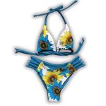 Sunflower Ukraine Halter Bikini Set For Women