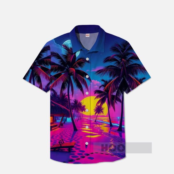 Sunset Pattern Hawaiian Shirt