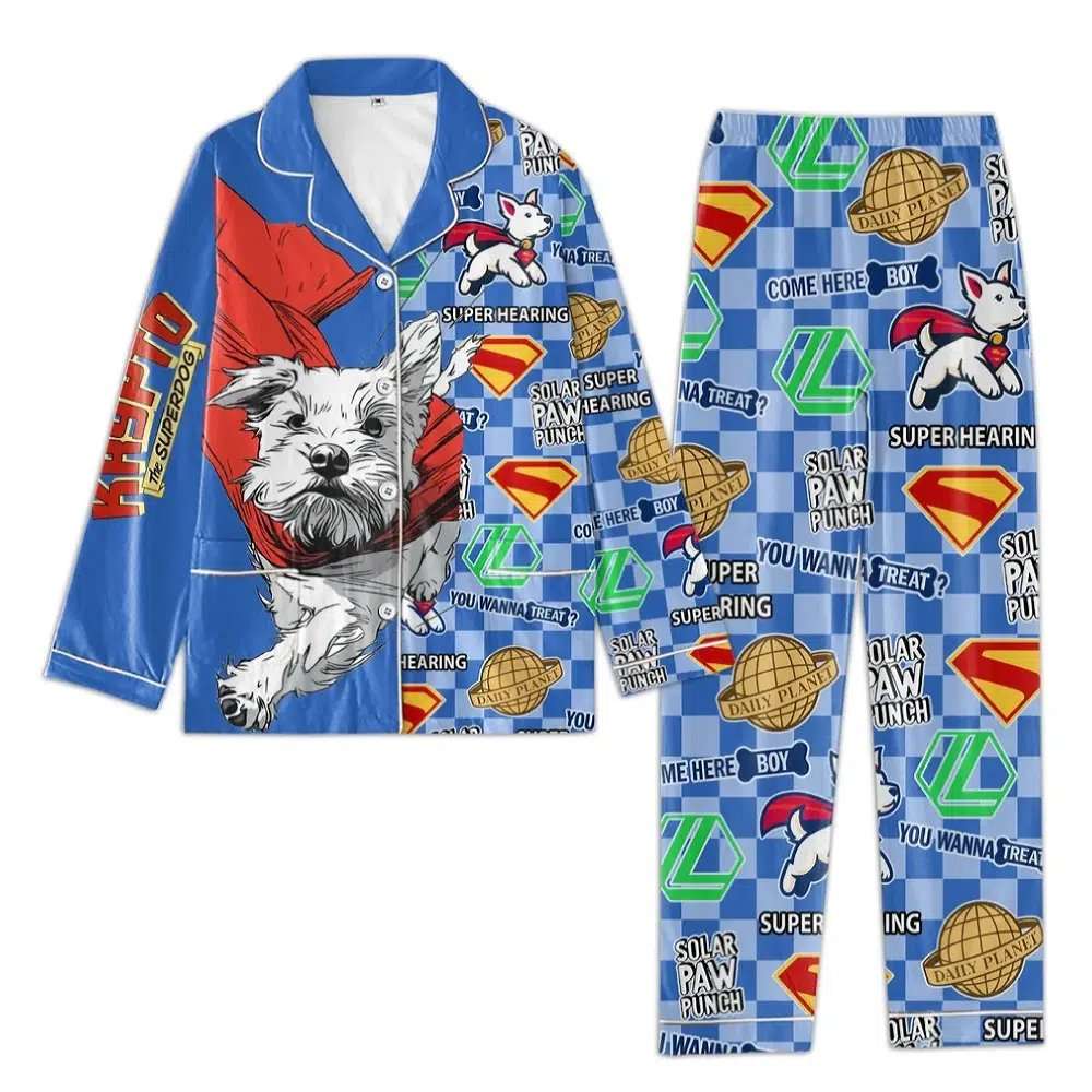 Superman Krypto Superdog Pajama Set Superman Krypto Superdog Pajama Set