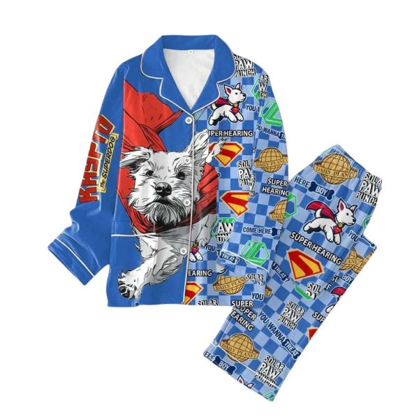 Superman Krypto Superdog Pajama Set