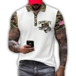 Swamp Life Alligator Alcatraz Polo Shirt