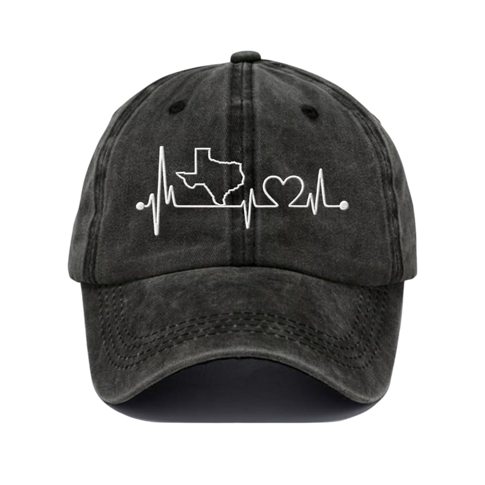 Texas Love Heartbeat Baseball Cap Texas Love Heartbeat Baseball Cap