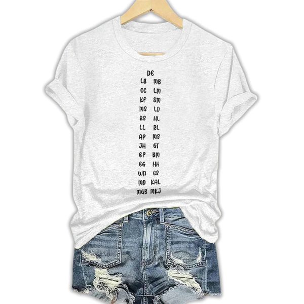 Texas Missing Campers Initials Shirt