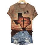 Texas Strong Faith Over Fear Shirt