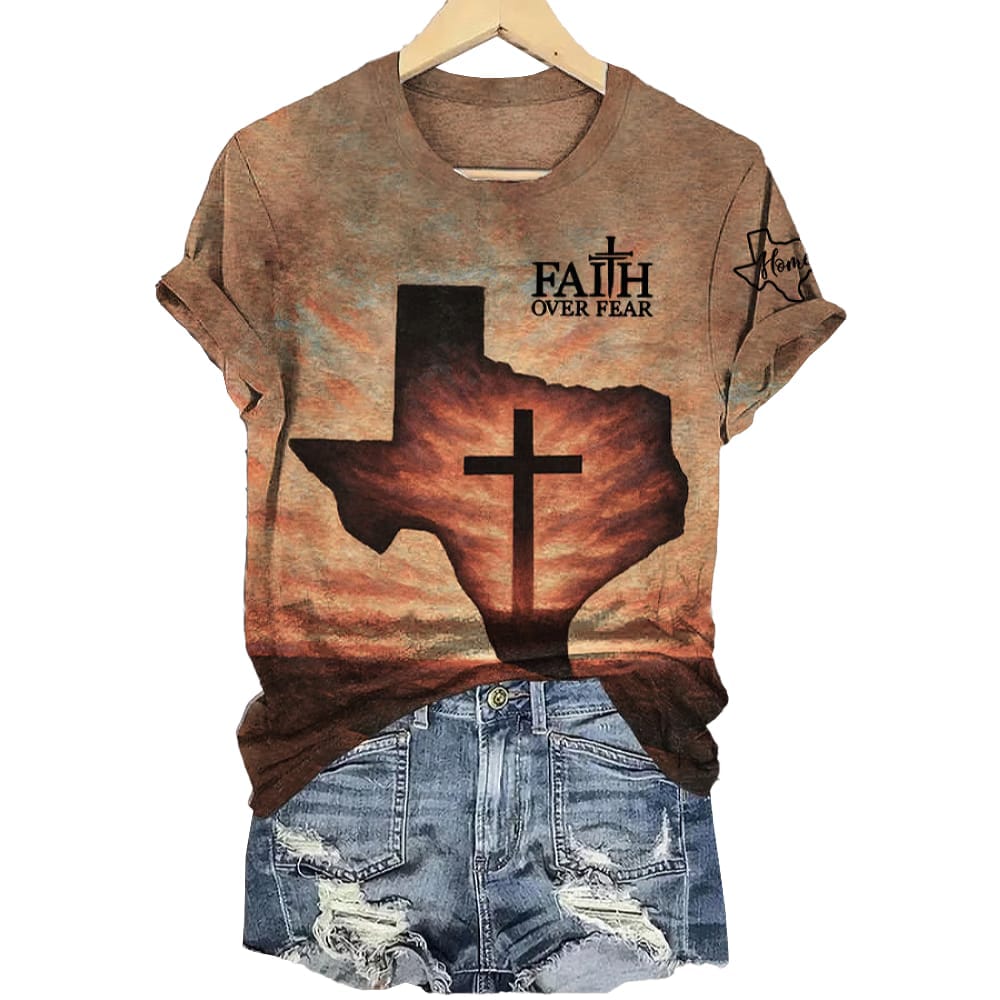 Texas Strong Faith Over Fear Shirt Texas Strong Faith Over Fear Shirt