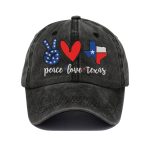 Texas Strong Flood Peace Love Texas Baseball Cap