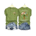 Texas Strong Green Bow Cross Be Ye Kind One to Another Ephesians 432 Camp Mystic Strong Shirt