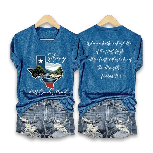 Texas Strong Hill Country Proud Psalms Shirt