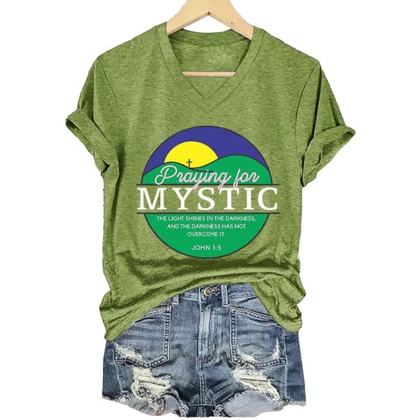 Texas Strong Praying For Mystic The Light Shines In The Darkness And The Darkness Has Not Overcome It John 1 5 T-Shirt