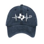 Texas Strong Save The Animals Heartbeat Baseball Cap