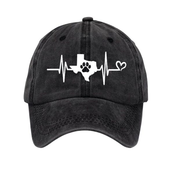 Texas Strong Save The Animals Heartbeat Baseball Cap