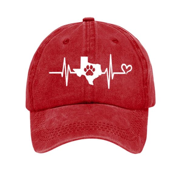 Texas Strong Save The Animals Heartbeat Baseball Cap