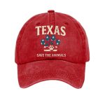 Texas Strong Save The Animals Printed Hat