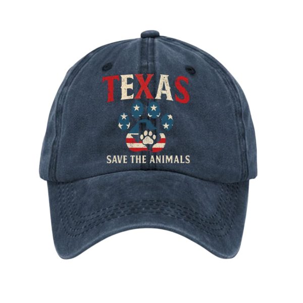 Texas Strong Save The Animals Printed Hat