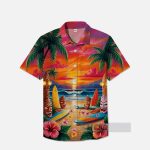 Tiki Surfboards Hawaiian Shirt