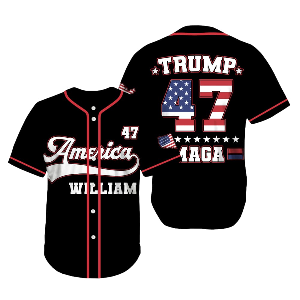 Trump 47 Maga America William Jersey Trump 47 Maga America William Jersey