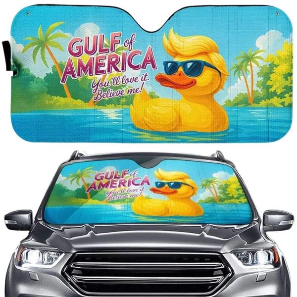 Trump Duck Gulf Of America You’ll Love It Believe Me Sunshade