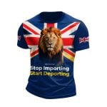UK Immigrant Stop Importing Start Deporting Lions Shirt