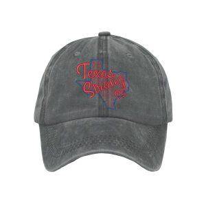 Retro Texas Strong Print Baseball Cap3
