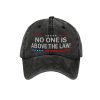 Unisex No One Is Above Law Design Print Hat