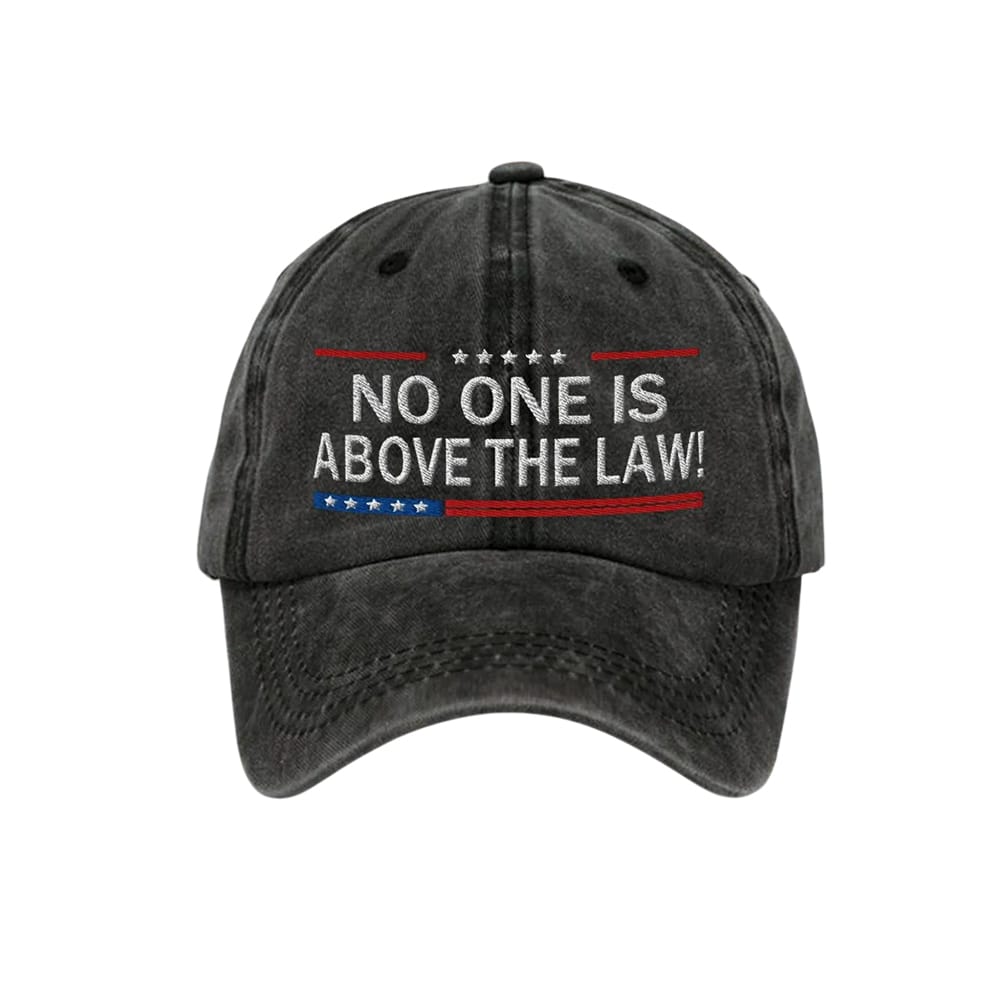 Unisex No One Is Above Law Design Print Hat Unisex No One Is Above Law Design Print Hat
