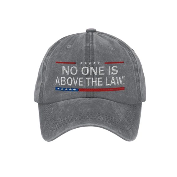 Unisex No One Is Above Law Design Print Hat