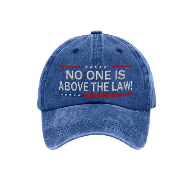 Unisex No One Is Above Law Design Print Hat